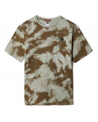 The North Face T-Shirt Simple Dome Military Olive Retro Dye Print