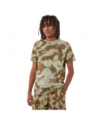 The North Face T-Shirt Simple Dome Military Olive Retro Dye Print