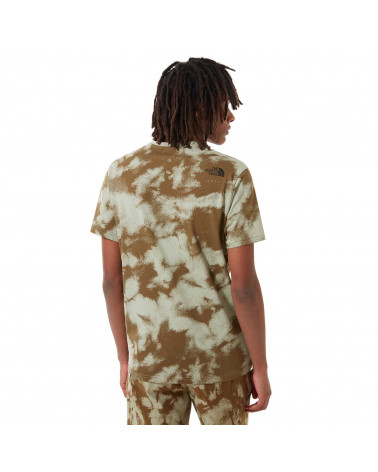 The North Face T-Shirt Simple Dome Military Olive Retro Dye Print