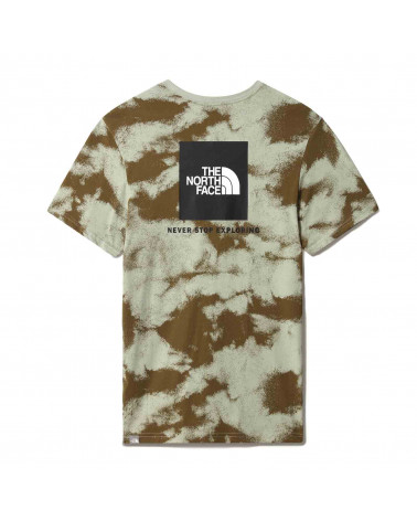 The North Face T-Shirt Redbox Military Olive Retro Dye Print