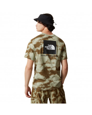 The North Face T-Shirt Redbox Military Olive Retro Dye Print