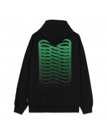 Propaganda Sweatshirt Ribs Hoodie Black/Green