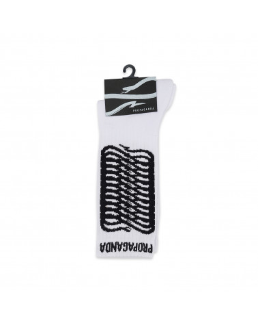 Propaganda Ribs Socks White
