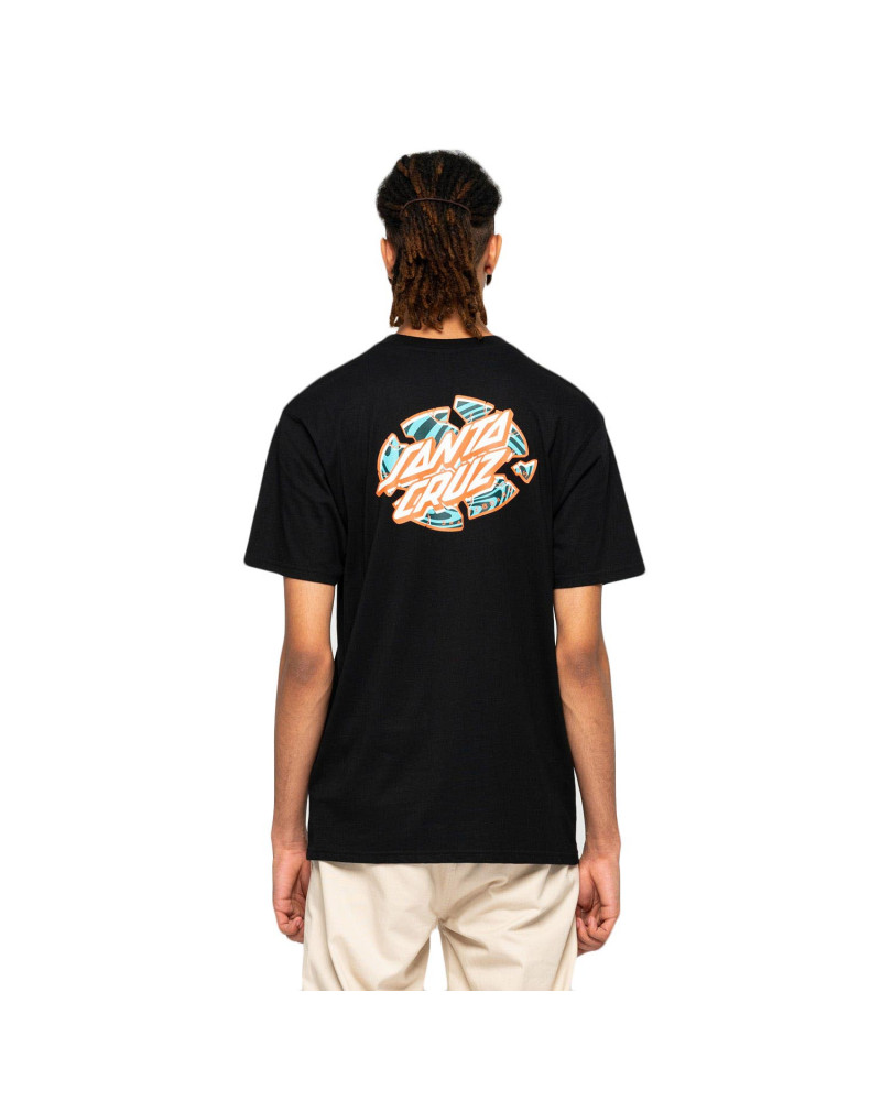 Santa Cruz Warp Broken Dot T-Shirt Black