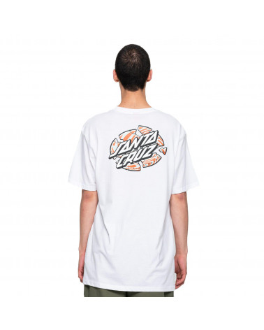 Santa Cruz Warp Broken Dot T-Shirt White