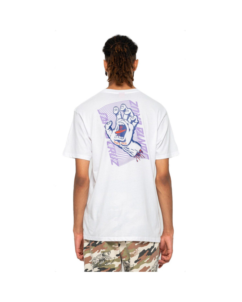 Santa Cruz Split Strip Hand T-Shirt White