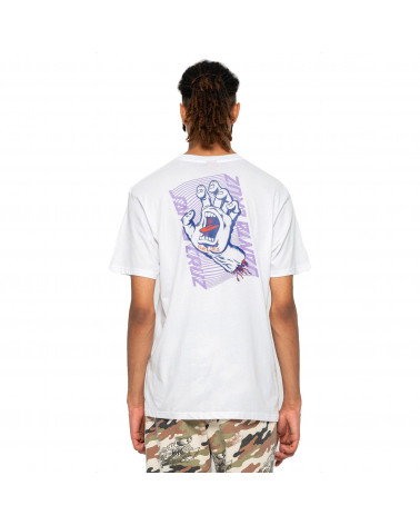Santa Cruz Split Strip Hand T-Shirt White