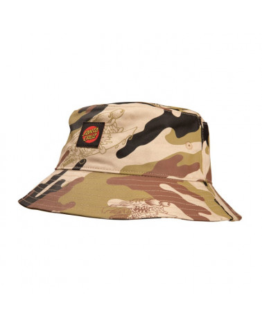 Santa Cruz Classic Label Bucket Hat Slasher Camo