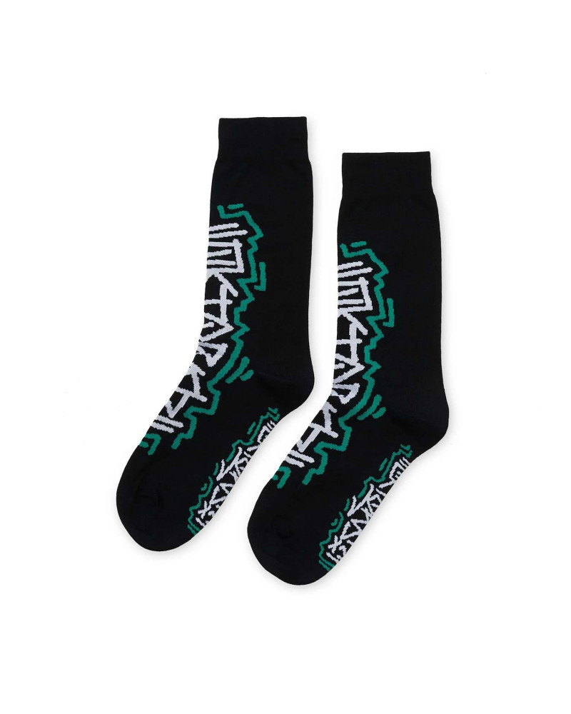 Octopus Socks Tag Socks Black