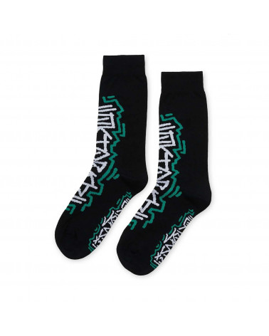 Octopus Socks Tag Socks Black