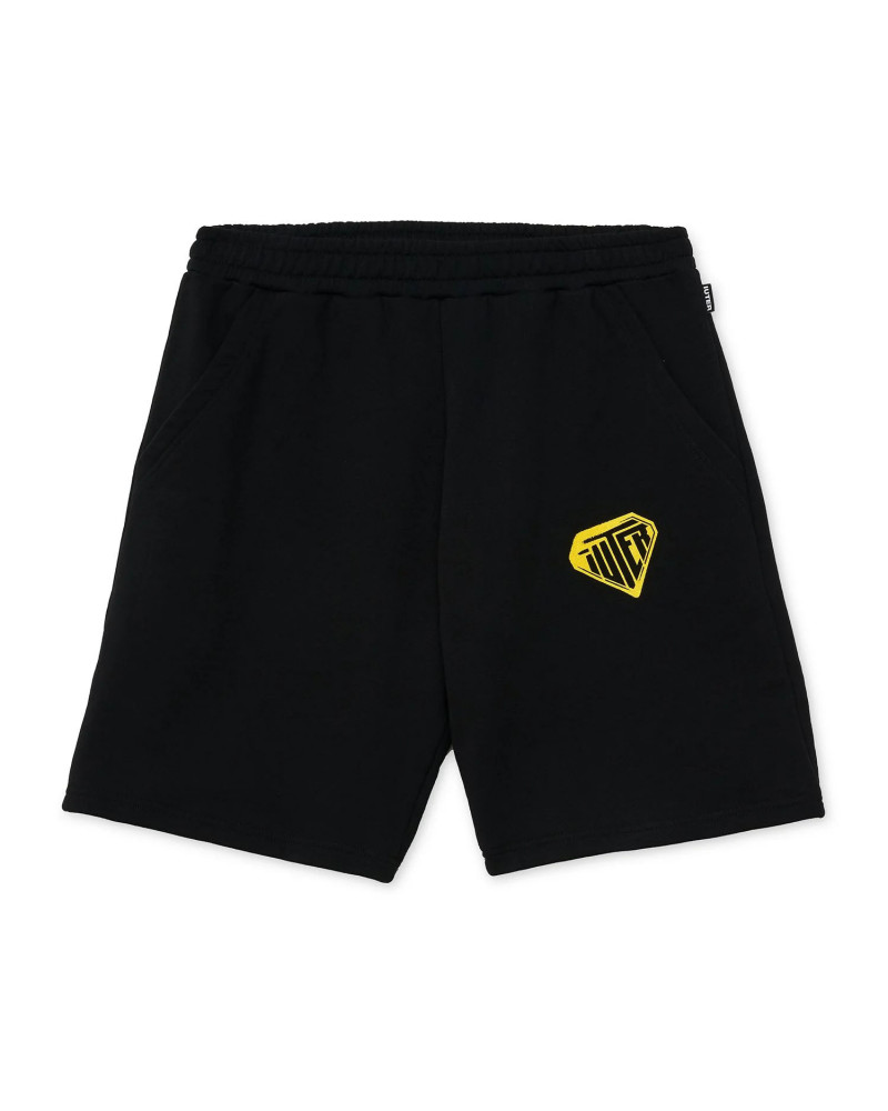 Iuter Stencil Sweatshort Black