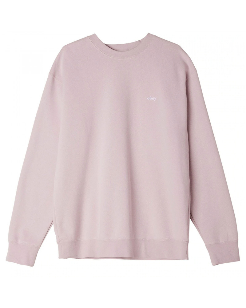 Obey Sweatshirt Tab Crewneck Purple Paste
