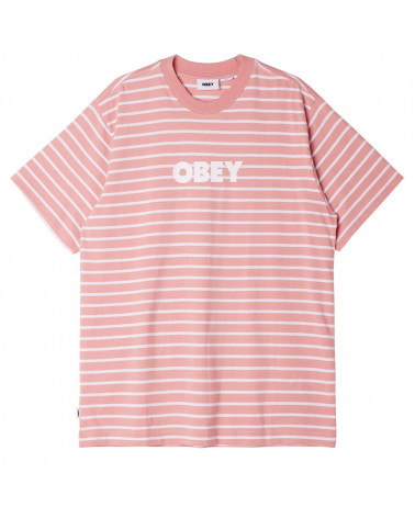 Obey Bold Times T-Shirt Pink Amethyst