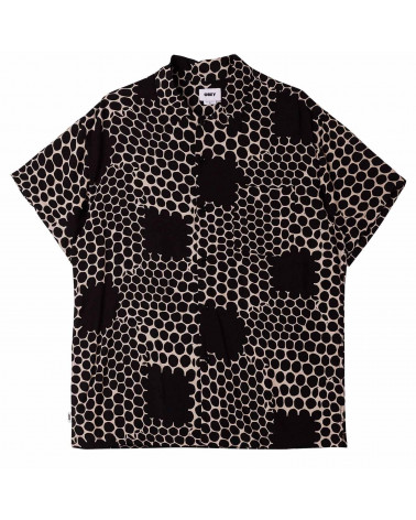 Obey Camicia Honeycomb Woven Shirt Black