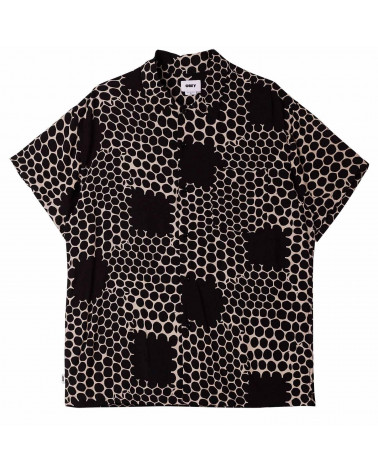 Obey Honeycomb Woven Shirt Black
