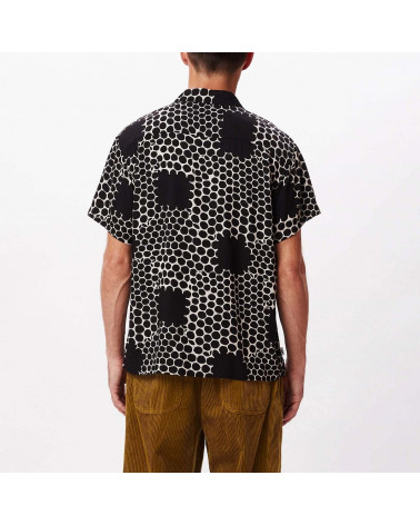 Obey Camicia Honeycomb Woven Shirt Black