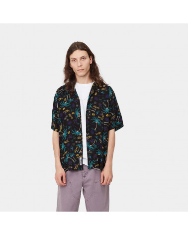 Carhartt Wip S/S Mirage Shirt - Mirage Print/Black