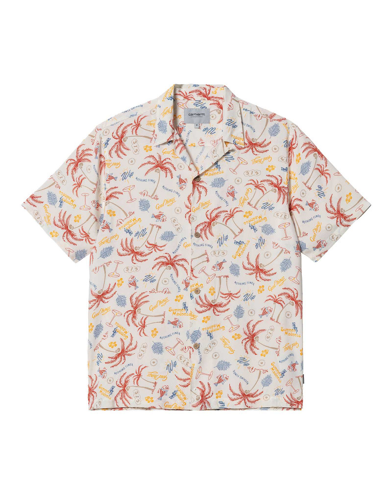 Carhartt Wip Camicia S/S Mirage Shirt - Mirage Print/Wax