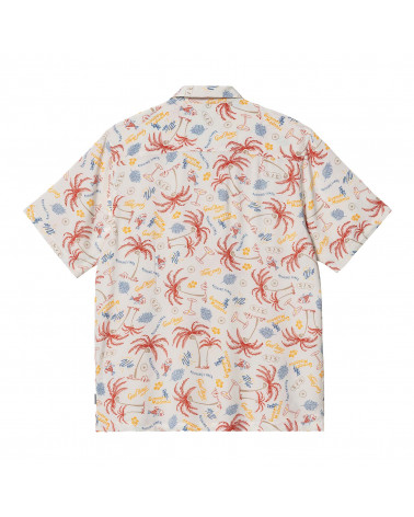 Carhartt Wip Camicia S/S Mirage Shirt - Mirage Print/Wax