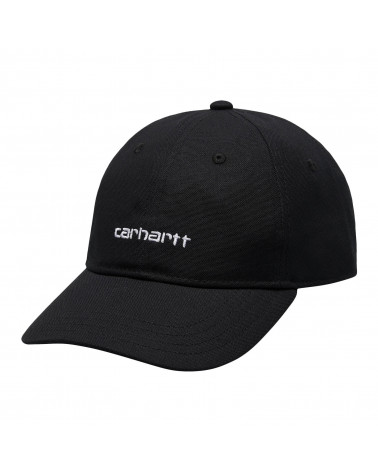 Carhartt Wip Cappello Canvas Script Cap Black/White