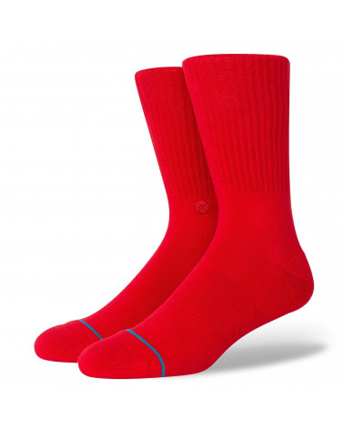 Stance Calze Icon Crew Sock Red