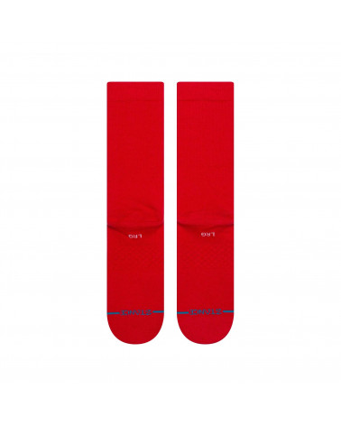 Stance Calze Icon Crew Sock Red