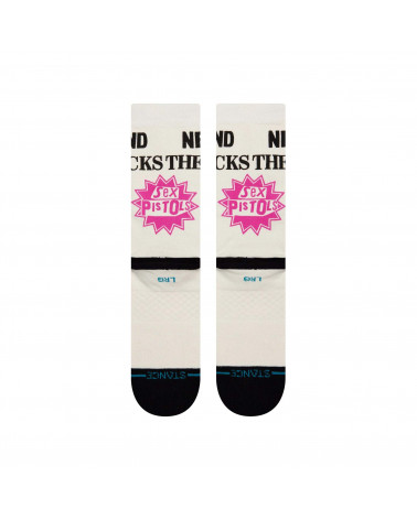 Stance Bollocks Crew Sock Off White