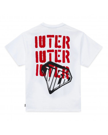 Iuter T-Shirt Stencil Tee White