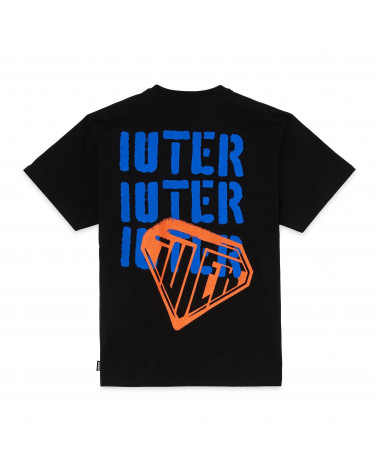 Iuter T-Shirt Stencil Tee Black