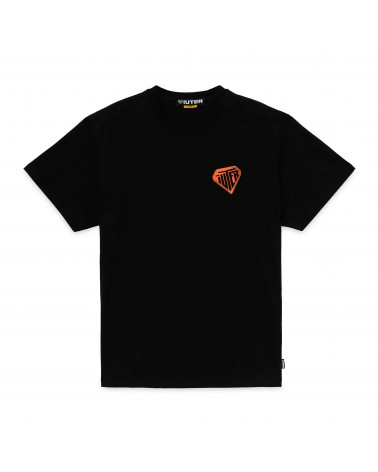 Iuter T-Shirt Stencil Tee Black