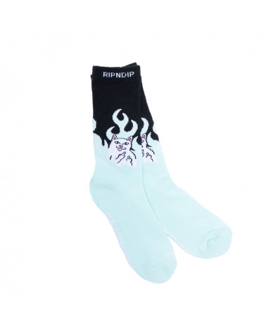 RIPNDIP Calze Welcome To Heck Socks (Black/Blue)