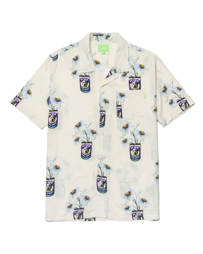HUF Camicia Canned Resort Top Off White