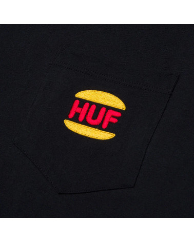HUF T-Shirt Regal Pocket Tee Black