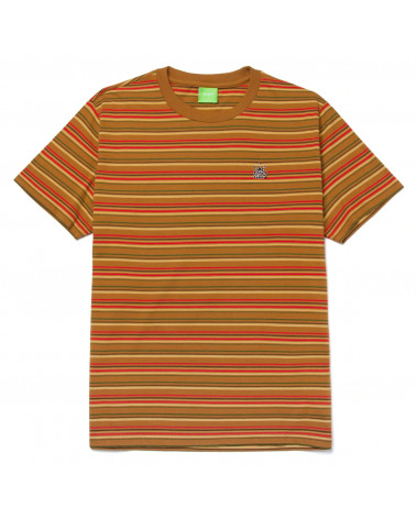 HUF T-Shirt Crown Stripe Knit Top Burnt/Orange