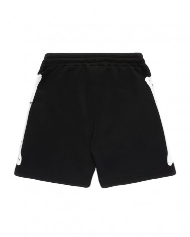 Phobia Shorts Black Shorts White Skeleton
