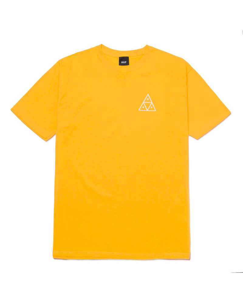 HUF T-Shirt Essential Triple Triangle Tee Lemon Yellow