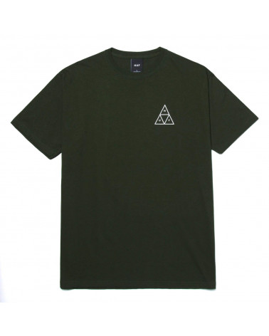 HUF T-Shirt Essential Ttiple Triangle Tee Forest Green