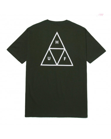 HUF T-Shirt Essential Ttiple Triangle Tee Forest Green