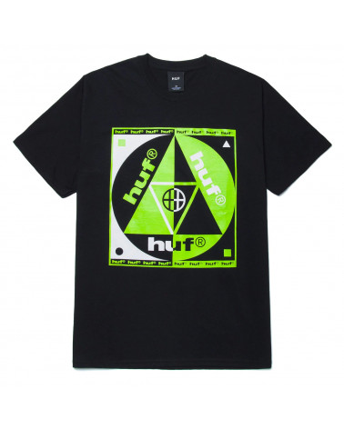 HUF T-Shirt  Blue Code Black