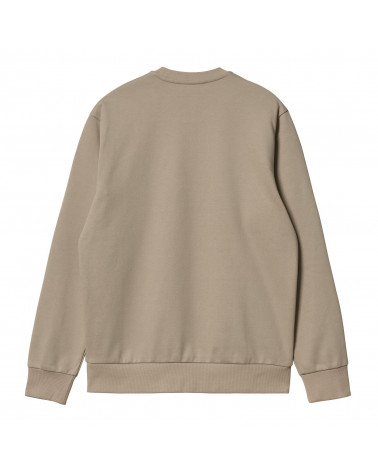 Carhartt Wip Felpa Script Embroidery Sweatshirt Wall/Wax