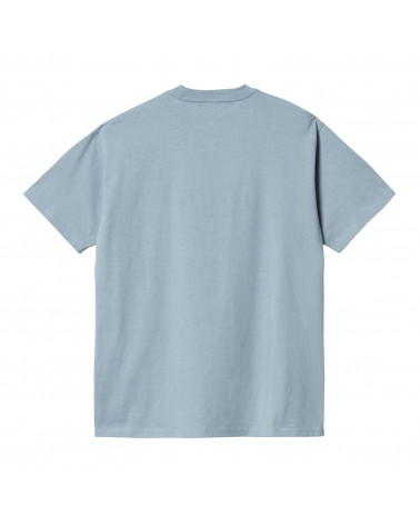 Carhartt Wip Script Embroidery T-Shirt Frosted Blue/Gulf