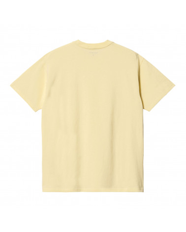 Carhartt Wip Script Embroidery T-Shirt Soft Yellow/Popsicle