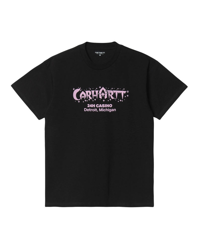 Carhartt Wip Casino T-Shirt Black/Light Pink