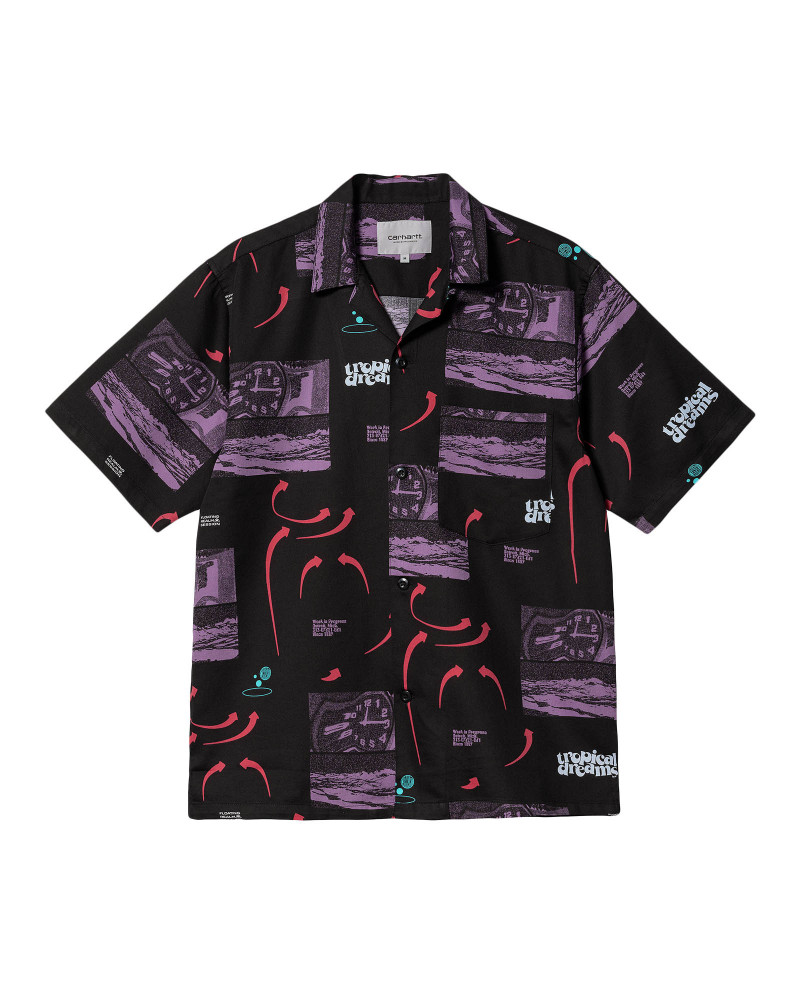 Carhartt Wip S/S Dreams Shirt - Dreams Print/Black (Heavy Enzyme Wash)