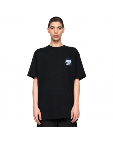 Santa Cruz Stipple Wave Dot T-Shirt Black