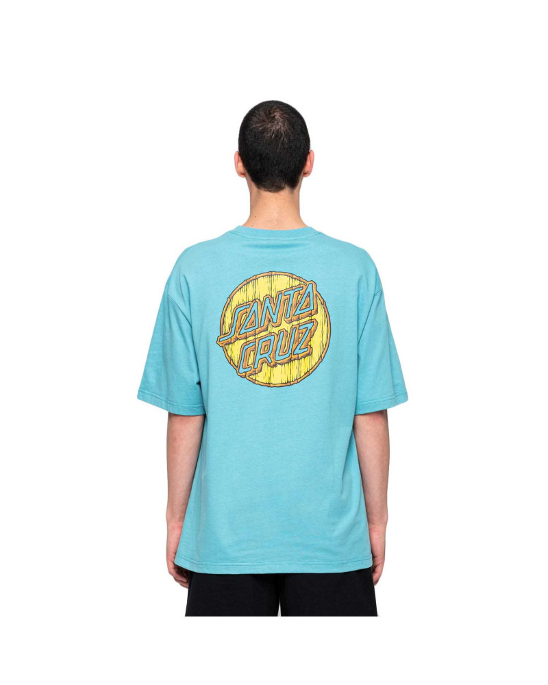 Santa Cruz Tiki Dot T-Shirt Turquoise