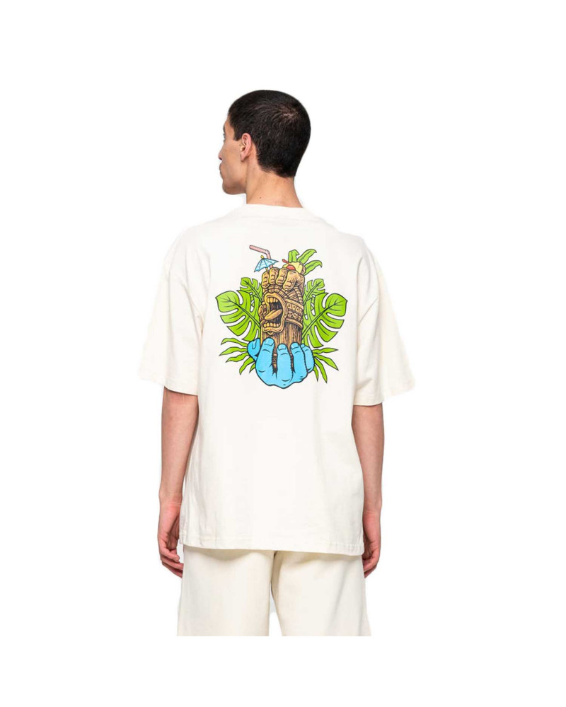 Santa Cruz Tiki Hand T-shirt Off White