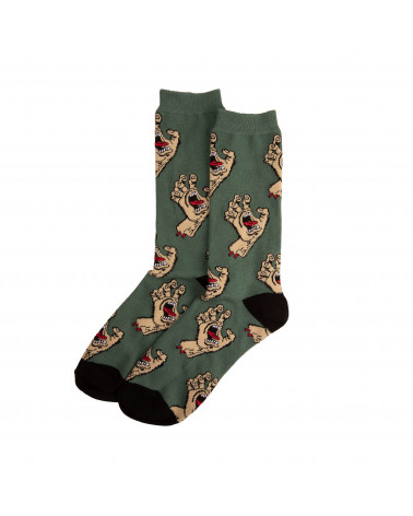 Santa Cruz Calze Multi Hand Sock Mango/Vintage Ivy