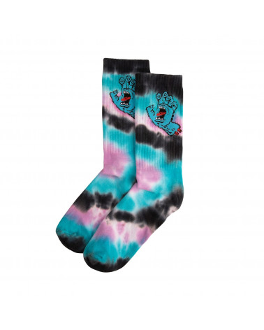 Santa Cruz Calze Screaming Hand Tie Dye Socks Black