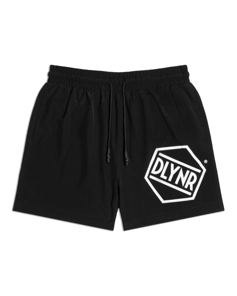 Dolly Noire Hexagon Logo Swimshorts Black